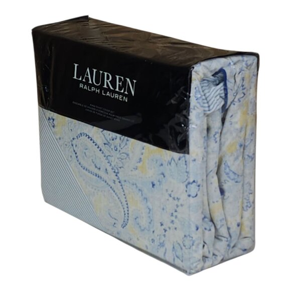 Lauren Ralph Lauren King Duvet Cover Set Cotton 108x96" 2 King Shams Marisa - Picture 3 of 11